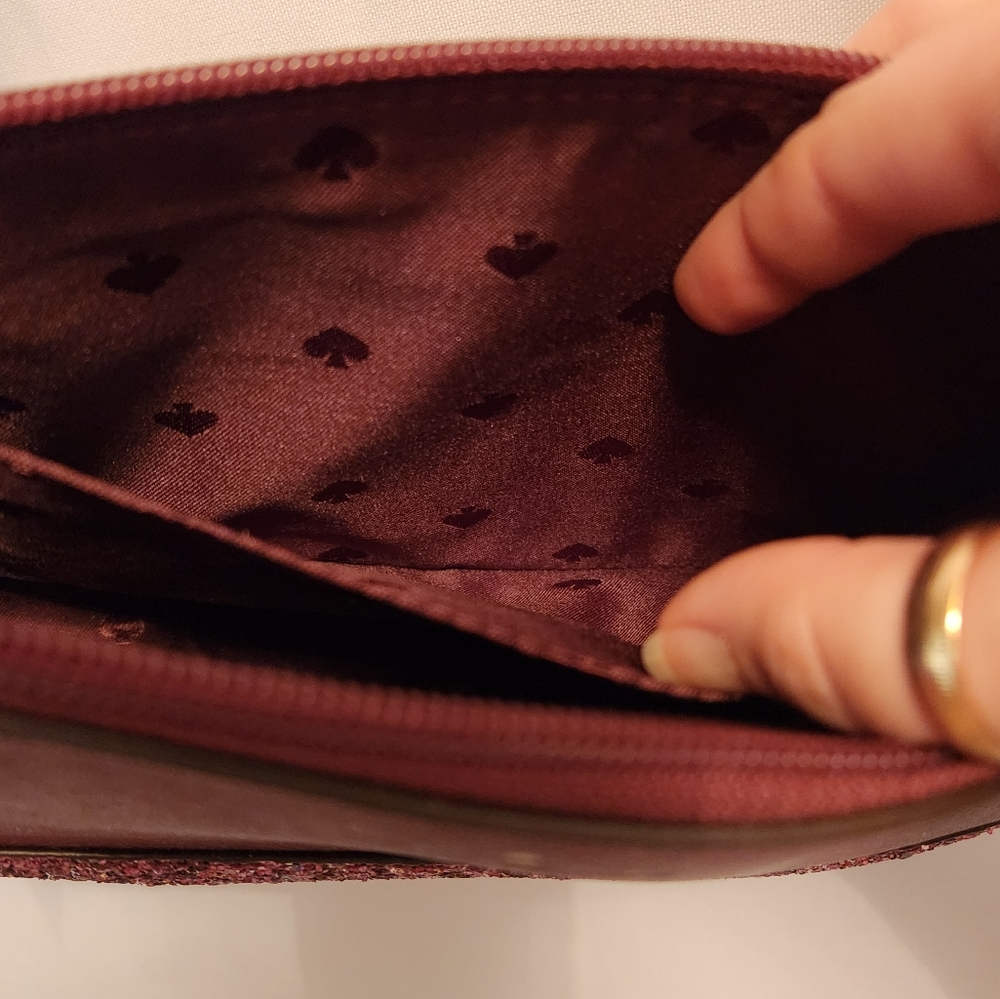 Kate Spade Cherry Red Glitter Crossbody - Picture 10 of 12